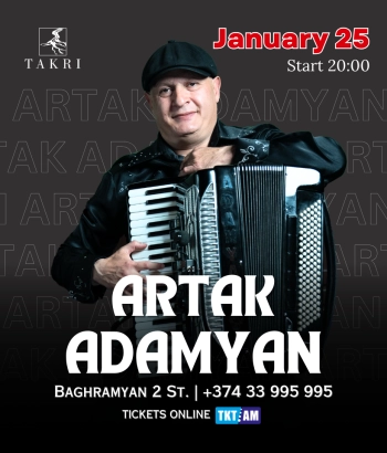 Takri Restaurant and Music Hall - Accordionist Artak Adamyan