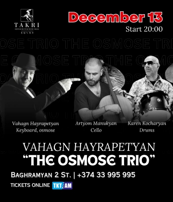 «Տակռի »Ռեստորան և Մուզիք Հոլլ-  JAZZ NIGHT at Takri.Vahagn Hayrapetyan